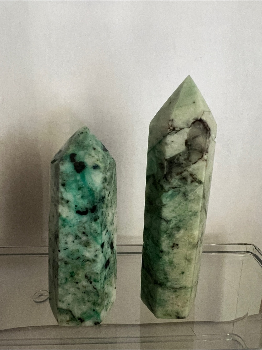 Set of Quantum Quattro Tower Pair - Polished Decorative Towers